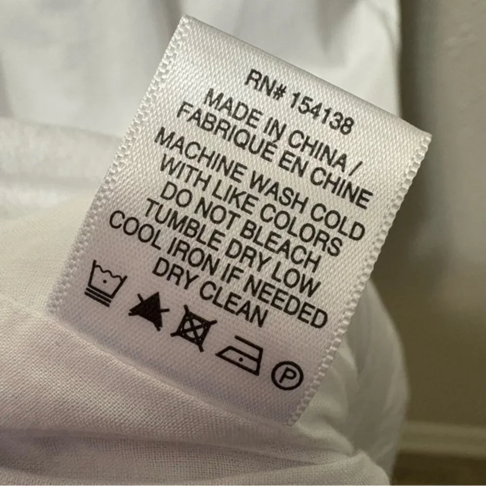 STAUD Finely Twisted Front Midi Dress Classic White V-Neck Puff Sleeve, Size 8 - Picture 13 of 14